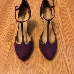 JustFab Purple Heels